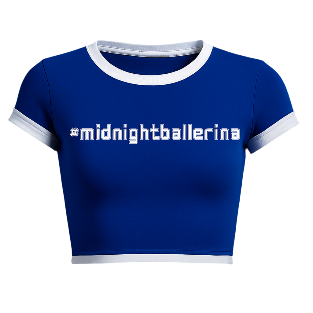 MB BLUE/WHITE BABY TEE