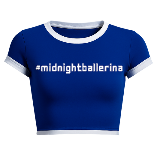 MB BLUE/WHITE BABY TEE